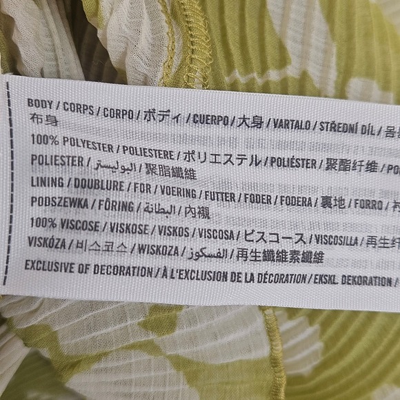 Abercrombie & Fitch Green Floral Halter Maxi Dress Size L - Picture 8 of 14